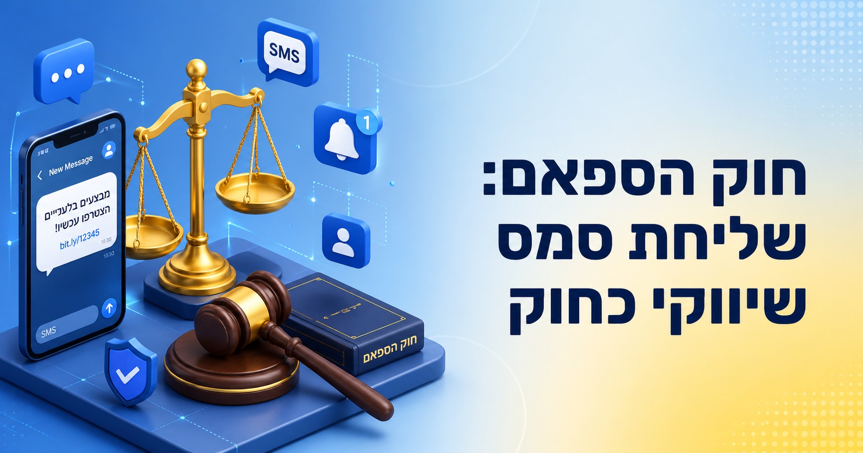 חוק הספאם בישראל: המדריך המלא לשליחת סמס שיווקי כחוק (2026)